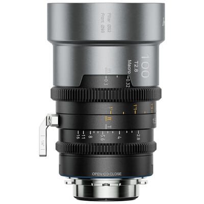 IronStar 100mm フルフレーム アナモルフィックレンズ T2.8 Macro 0.5x PL/ブルー(EFアダプター付) IRON-100-B-JP(2026年6月22日発売予定)