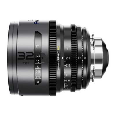 Pavo 2x アナモルフィックプライム 32mm T2.1 ブルーコーティング PL&EF マウント メートル表示 DZO-PA3221PLMB
