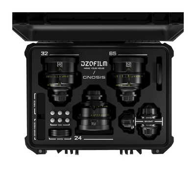 Gnosis Macro バンドル 24mm/32mm/65mm T2.8 メートル表示(ハードケース付) DZO-G28K3ALPLM