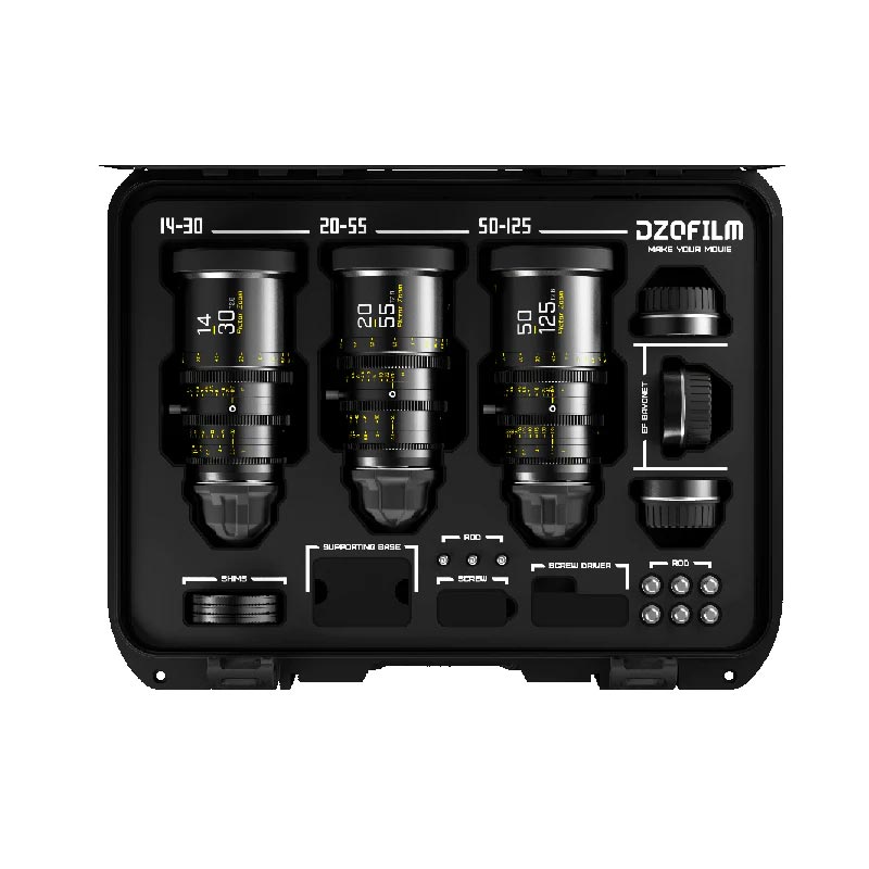 DZO-7220001B/2B/3B-Kit [Pictor Zoom 3個レンズキット(ブラック) 保護ケース付]
