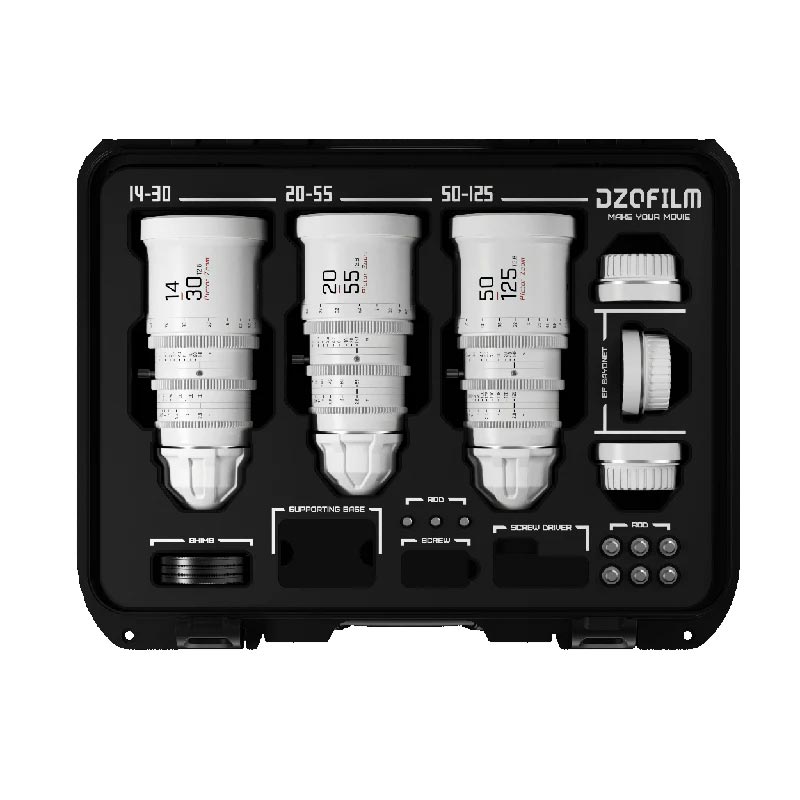 DZO-7220001W/2W/3W-Kit [Pictor Zoom 3個レンズキット(ホワイト) 保護ケース付]