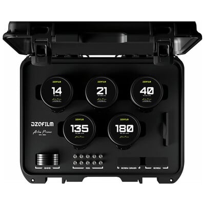 Arles Prime 14/21/40/135/180mm FF/VV プライムシネレンズ 5本セット(PLマウント/メートル表記) DZO-SAP5B14MPL