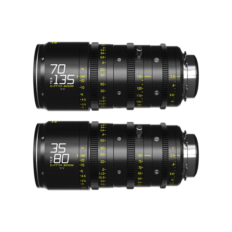 DZO-FFCattaA-BUNDLE [Catta Ace Zoom 35-80mm & 70-135mm T2.9 PL/EFマウント(ブラック) 保護ケース付]