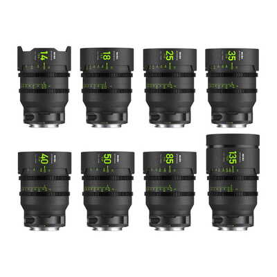 ATHENA PRIME LENS 8本セット E-Mount (14/18/25/35/40/50/85/135mm)