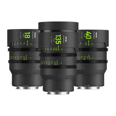 ATHENA PRIME LENS 3本セット E-Mount No drop-in-Mount (18/40/135mm)