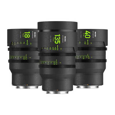 ATHENA PRIME LENS 3本セット G-Mount No drop-in-Mount (18/40/135mm)