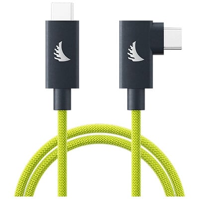 USB-C 4.0 Solid Flex Cable Right-Angle Lime 32 cm UC4SFRAL32