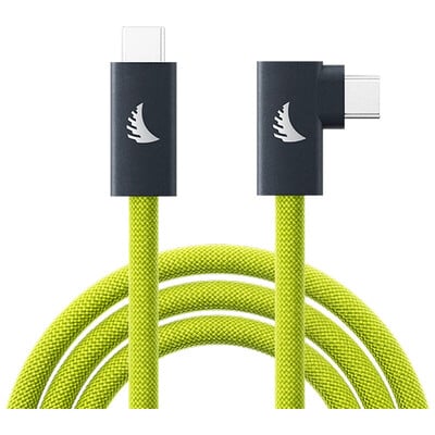 USB-C 3.2 Solid Flex Tether Cable Right-Angle Lime 4.5 m UC3SFRAL450